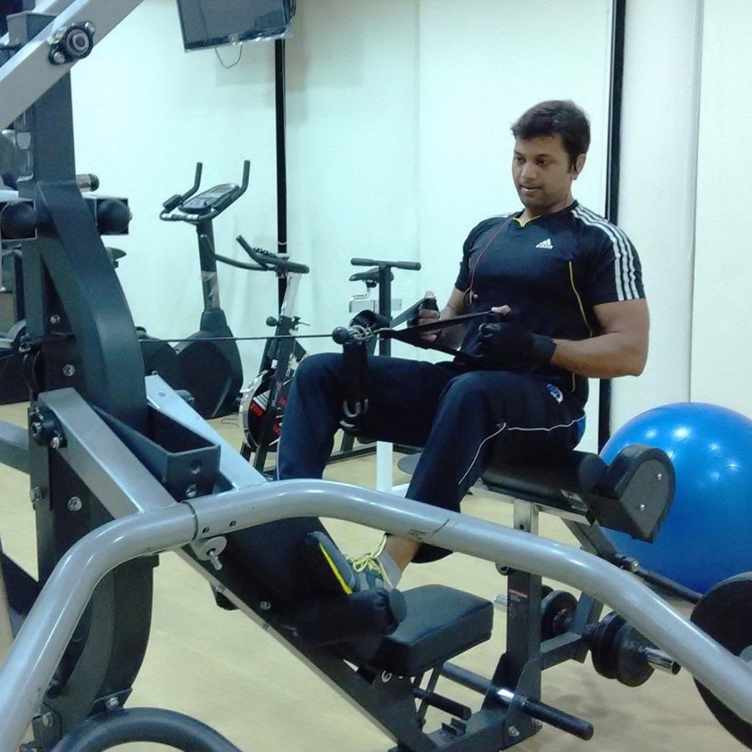 Gurushankar training during recovery